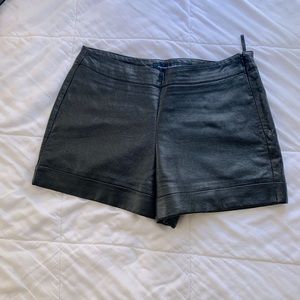 Leather shorts